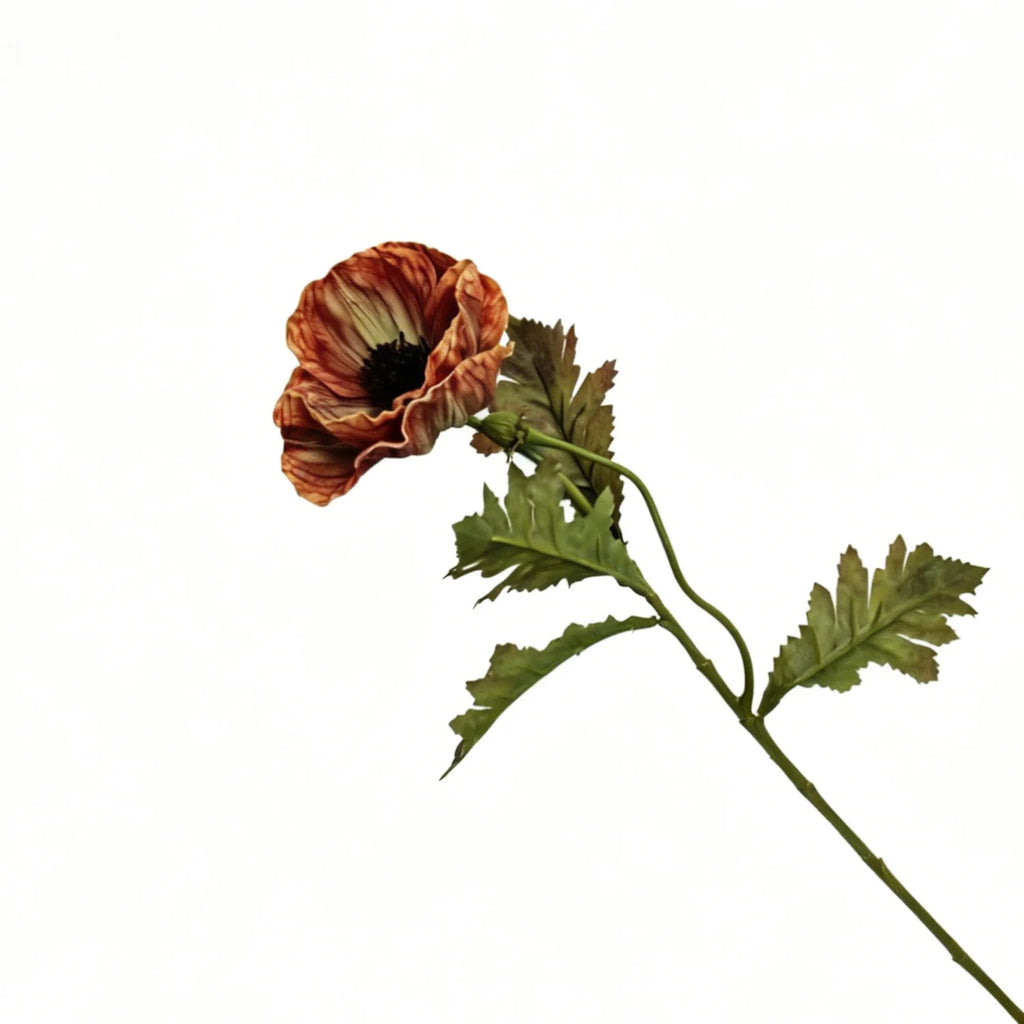 Lyliara Single Bloom Faux Poppy